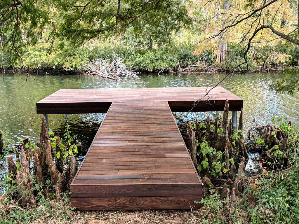thermally engineered wooden dock